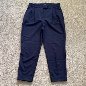Zara Cropped Pleated Pants
